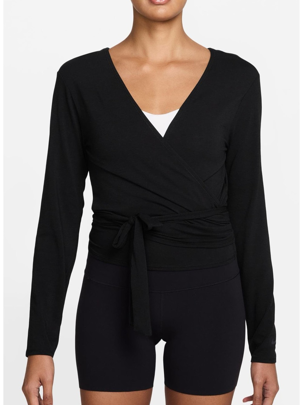Nike long-sleeve wrap top